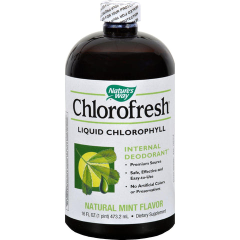 Nature's Way Chlorofresh Liquid Chlorophyll Natural Mint - 16 Fl Oz