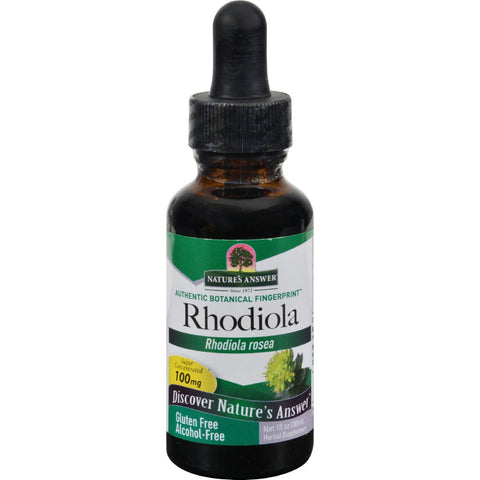 Nature's Answer Rhodiola Root Alcohol Free - 1 Fl Oz