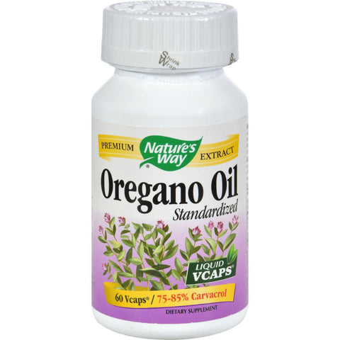 Nature's Way Oregano Oil Standardized - 60 Vegetarian Capsules