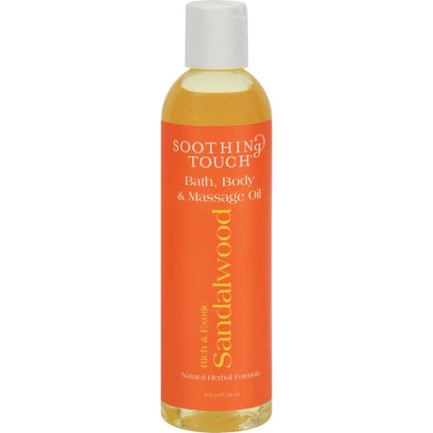 Soothing Touch Bath And Body Oil - Sandalwood - 8 Oz