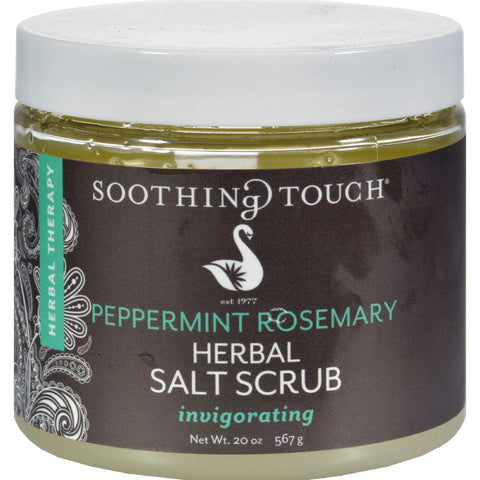 Soothing Touch Salt Scrub - Peppermint-rosemary - 20 Oz