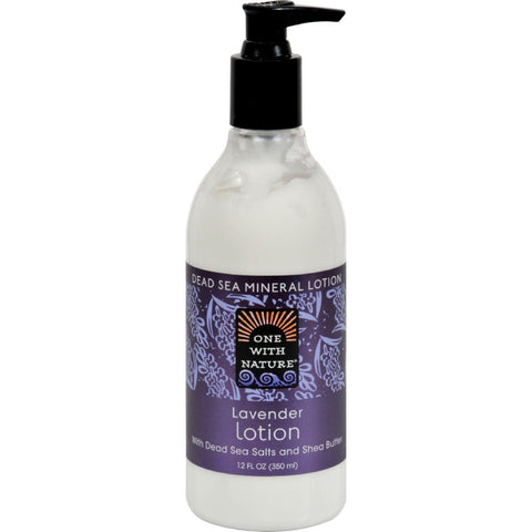 One With Nature Dead Sea Mineral Restorative Hand And Body Lotion Lavender - 12 Fl Oz