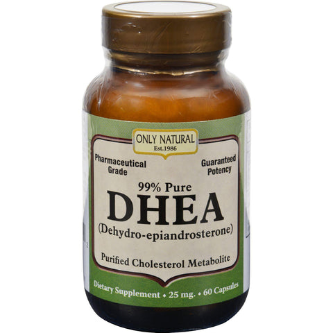 Only Natural Dhea - 25 Mg - 60 Capsules