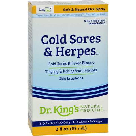 King Bio Homeopathic Cold Sores And Herpes Reliever - 2 Fl Oz