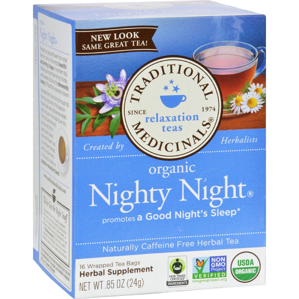 Traditional Medicinals Organic Nighty Night Herbal Tea - 16 Tea Bags - Case Of 6