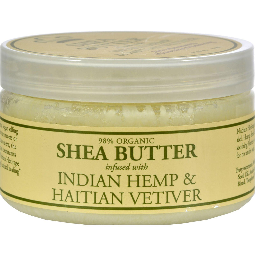 Nubian Heritage Shea Butter Infused With Indian Hemp And Haitian Vetiver - 4 Oz