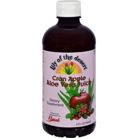 Lily Of The Desert Aloe Vera Juice Cran-apple - 32 Fl Oz