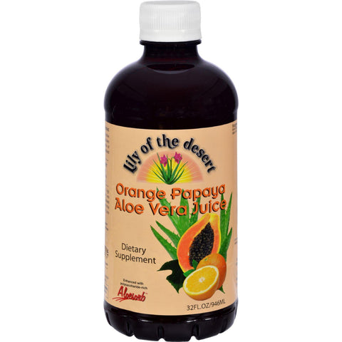 Lily Of The Desert Aloe Vera Juice Orange Papaya - 32 Fl Oz