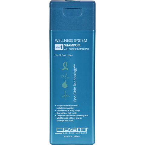 Giovanni Wellness System Step 1 Shampoo With Chinese Botanicals - 8.5 Fl Oz