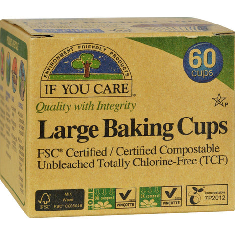 If You Care Baking Cups - Brown 2.5 Inch - Case Of 24 - 60 Count