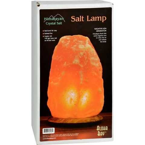 Himalayan Salt Lamp 12 Inch Wood Base