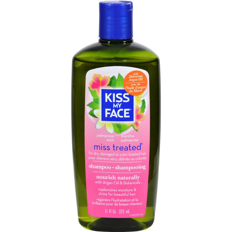 Kiss My Face Miss Treated Shampoo Palmarosa Mint - 11 Fl Oz