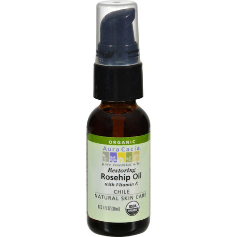 Aura Cacia Rosehip Seed Skin Care Oil Certified Organic - 1 Fl Oz