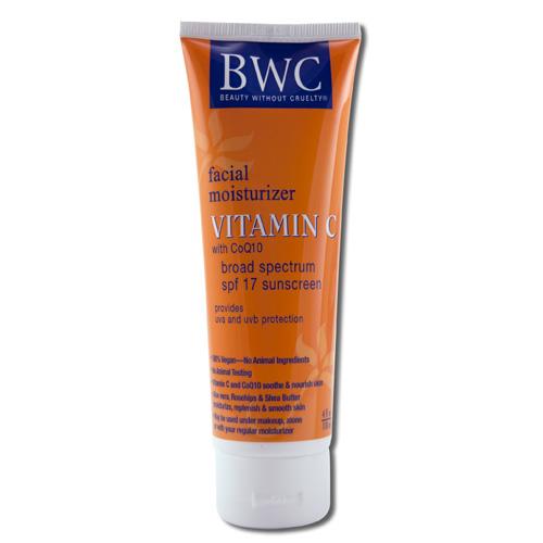 Beauty Without Cruelty Facial Moisturizer Spf 12 Sunscreen Vitamin C With Coq10 - 4 Fl Oz