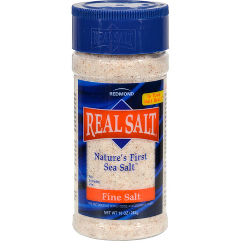 Real Salt Nature's First Sea Salt Fine Salt - 9 Oz - Case Of 12