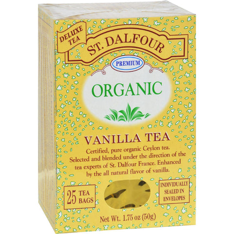 St Dalfour Organic Tea Vanilla - 25 Tea Bags
