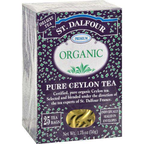 St Dalfour Organic Tea Pure Ceylon - 25 Tea Bags