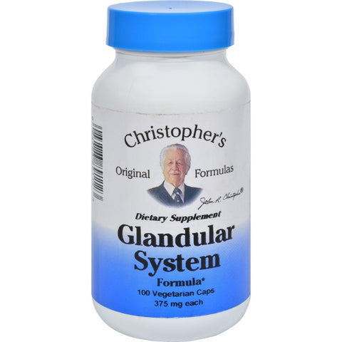 Dr. Christopher's Glandular System - 440 Mg - 100 Vegetarian Capsules