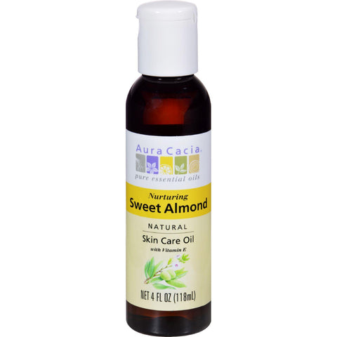 Aura Cacia Sweet Almond Natural Skin Care Oil - 4 Fl Oz