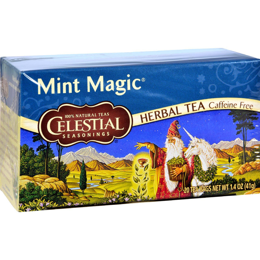 Celestial Seasonings Herbal Tea Caffeine Free Mint Magic - 20 Tea Bags - Case Of 6