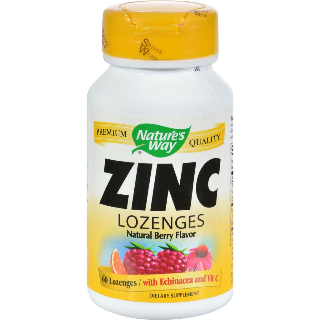 Nature's Way Zinc Lozenges Natural Berry - 60 Capsules