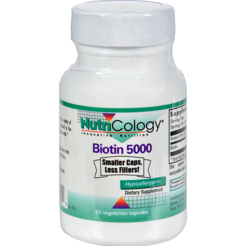 Nutricology Biotin 5000 - 60 Capsules