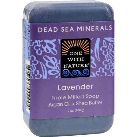 One With Nature Dead Sea Mineral Soap Lavender - 7 Oz