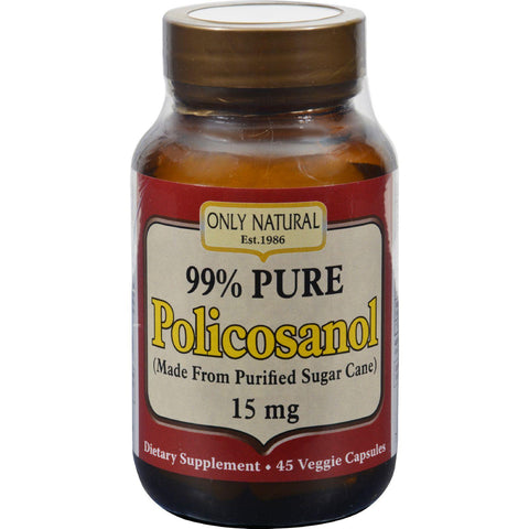 Only Natural Policosanol - 45 Vegetarian Capsules