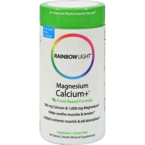 Rainbow Light Magnesium Calcium Plus - 90 Tablets