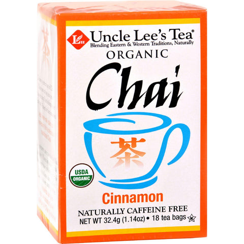 Uncle Lee's Organic Chai Cinnamon - 18 Tea Bags