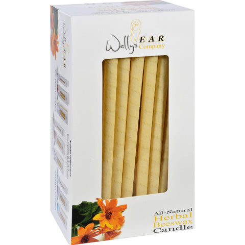 Wally's Natural Products Beeswax Candles - Herbal - Case Of 75