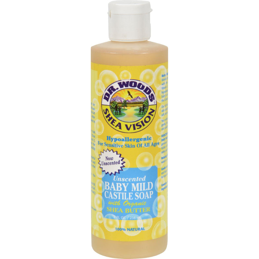 Dr. Woods Shea Vision Pure Castile Soap Baby Mild With Organic Shea Butter - 8 Fl Oz