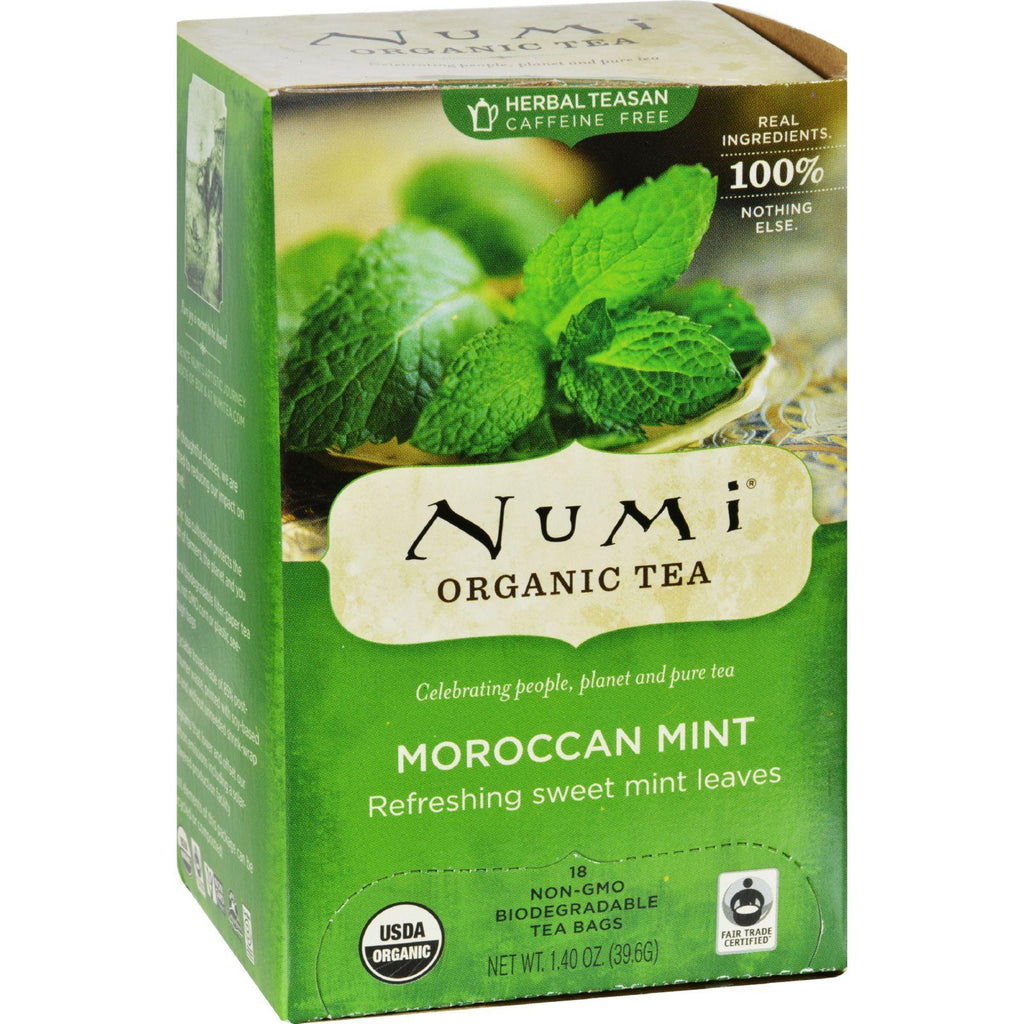 Numi Tea Moroccan Mint - Caffeine Free - 18 Bags
