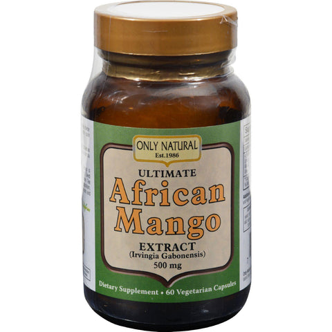 Only Natural Ultimate African Mango Extract - 500 Mg - 60 Vegetarian Capsules