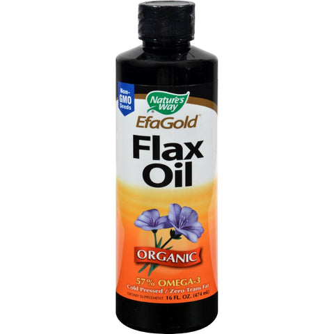 Nature's Way Efagold Flax Oil Organic - 16 Fl Oz
