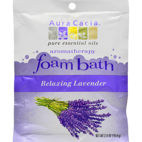 Aura Cacia Foam Bath Relaxing Lavender - 2.5 Oz - Case Of 6