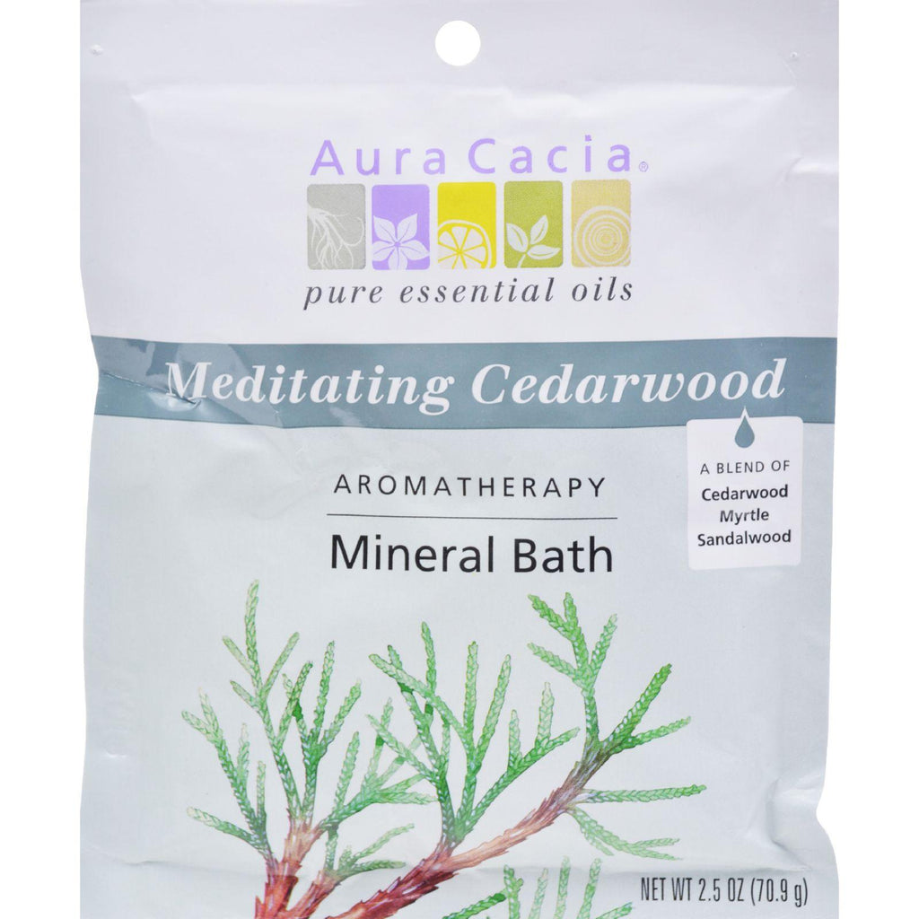 Aura Cacia Aromatherapy Mineral Bath Meditation - 2.5 Oz - Case Of 6