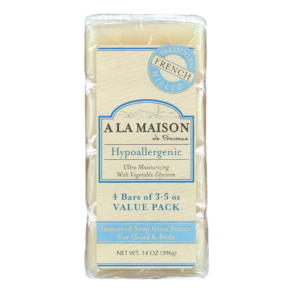 A La Maison Bar Soap Unscented Value Pack - 3.5 Oz Each - Pack Of 4
