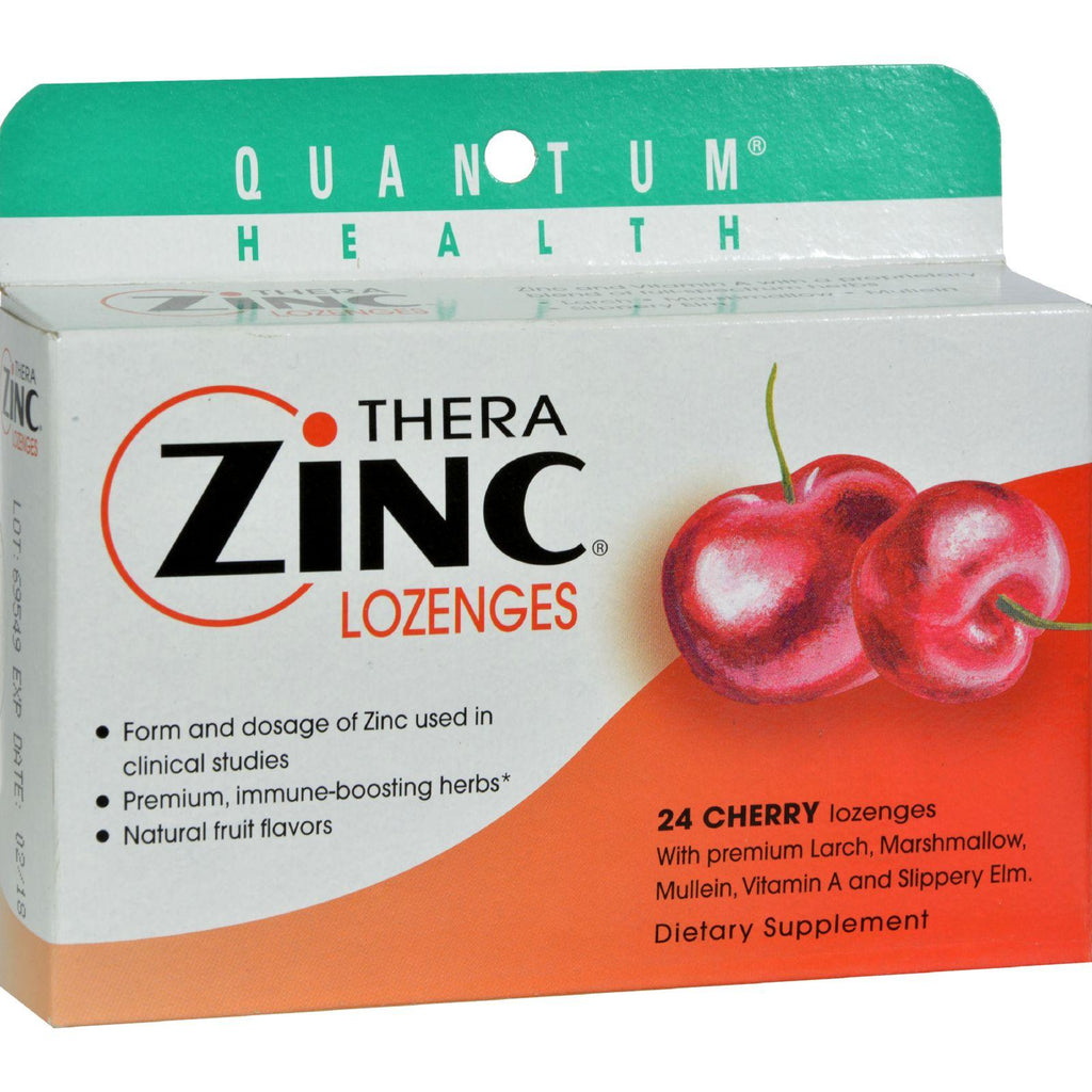 Quantum Research Cold Season Plus Zinc - Cherry - 24 Lozenges