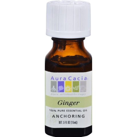 Aura Cacia Essential Oil Ginger - 0.5 Fl Oz