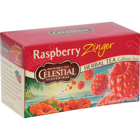 Celestial Seasonings Herbal Tea - Raspberry Zinger - 20 Bags