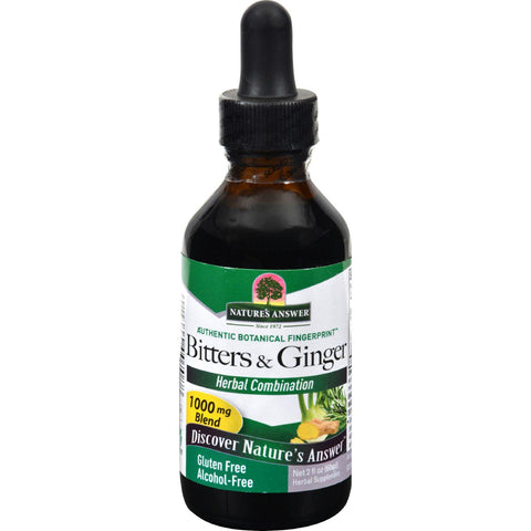 Nature's Answer Bitters With Ginger Alcohol Free - 2 Fl Oz