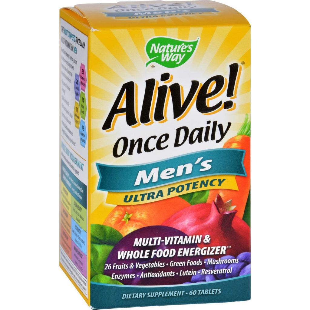 Nature's Way Alive Once Daily Men's Multi-vitamin - 60 Tablets