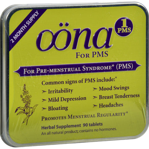 Oona Pms1 - Case Of 5 - 90 Tablets