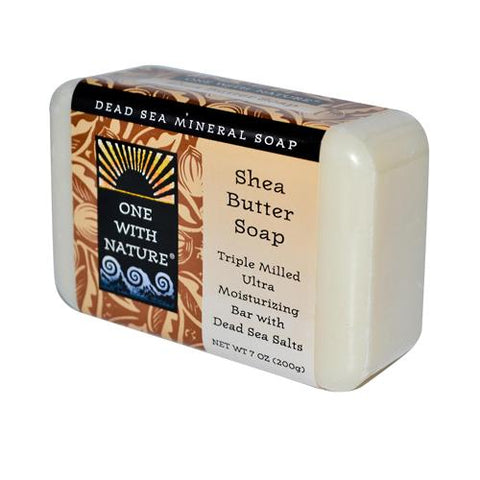 One With Nature Dead Sea Mineral Shea Butter Soap - 7 Oz