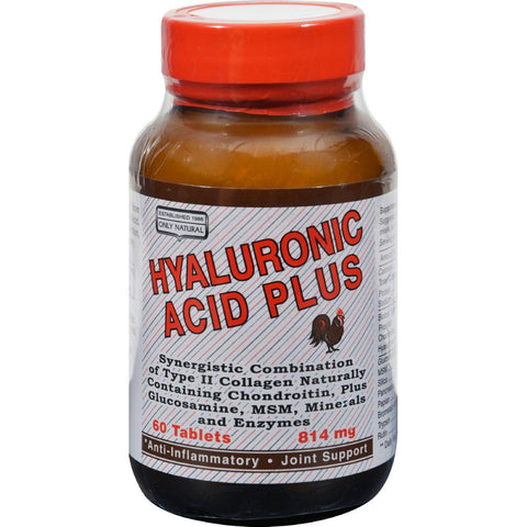 Only Natural Hyaluronic Acid Plus - 814 Mg - 60 Tablets