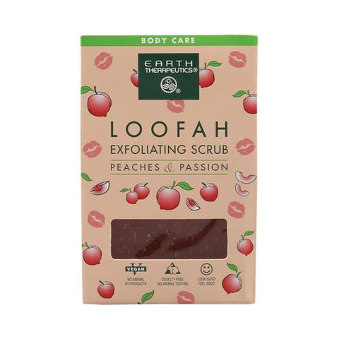Earth Therapeutics Loofah Exfoliating Bar Soap Peaches And Passion - 4.2 Oz