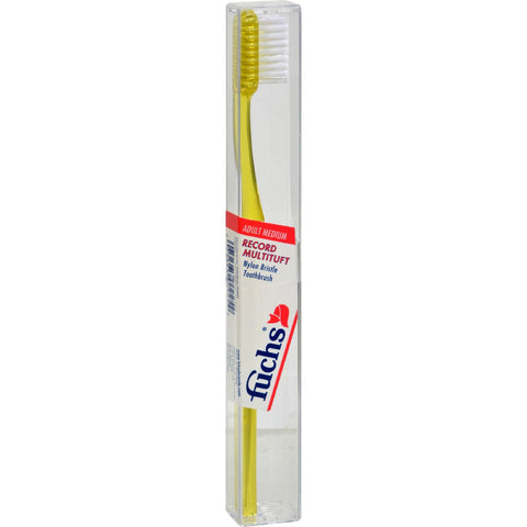 Fuchs Adult Medium Record Multituft Nylon Bristle Toothbrush - 1 Toothbrush - Case Of 10