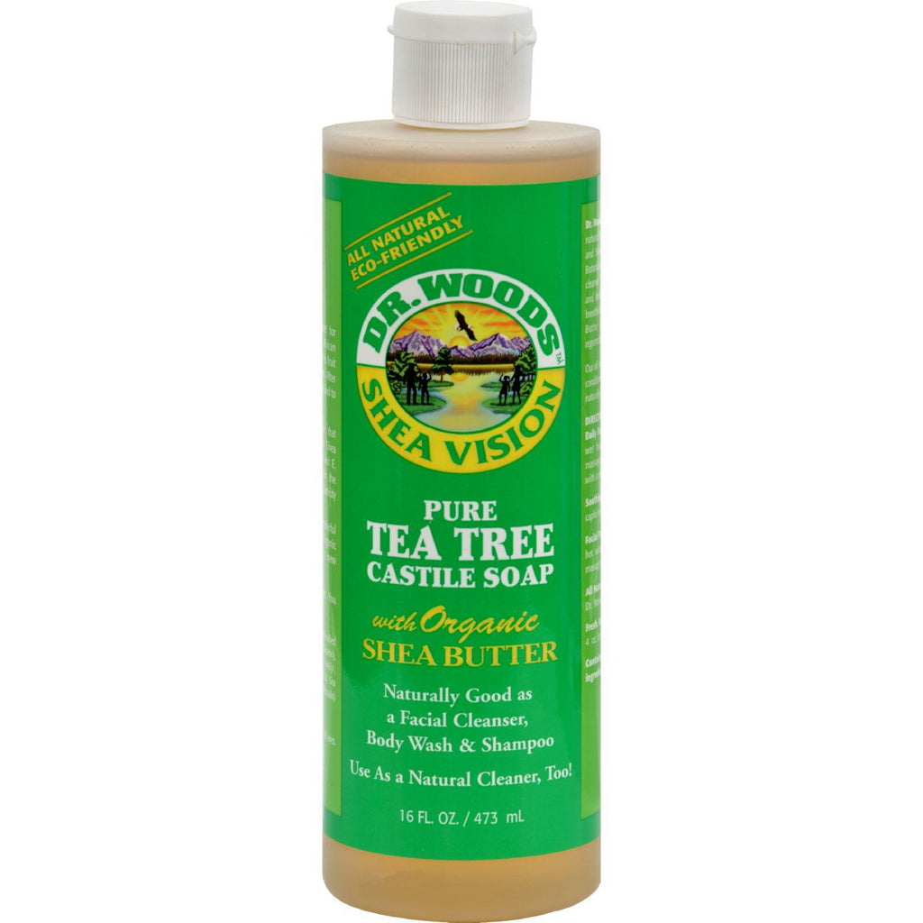 Dr. Woods Shea Vision Pure Castile Soap Tea Tree - 16 Fl Oz