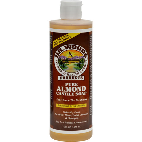 Dr. Woods Pure Castile Soap Almond - 16 Fl Oz